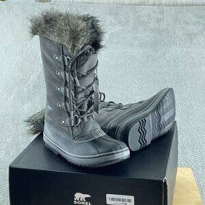 SOREL Women's Joan of Arctic Waterproof Boot - Quarry, Black - 8.5 NWB S086